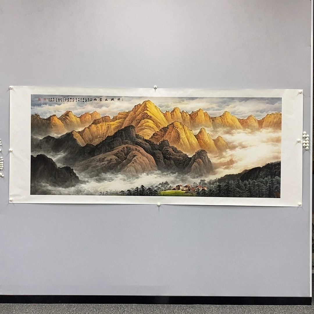 弘***一国画周顺良小八尺240*97精品佳作