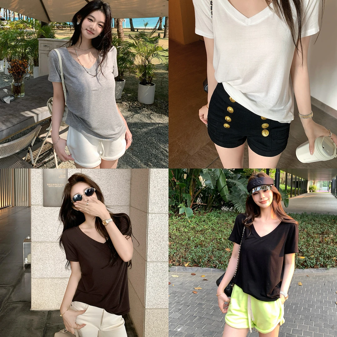 “羊绒莱赛尔纯欲T”给身体做个spa 舒服到犯规！10羊绒90莱赛尔v领t