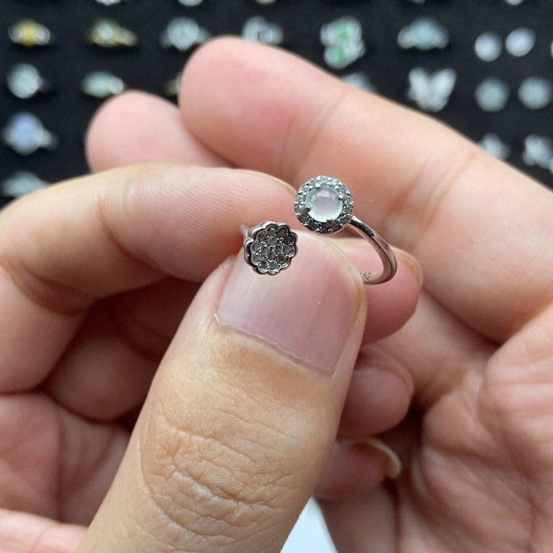 翡翠银S925镶嵌颈饰