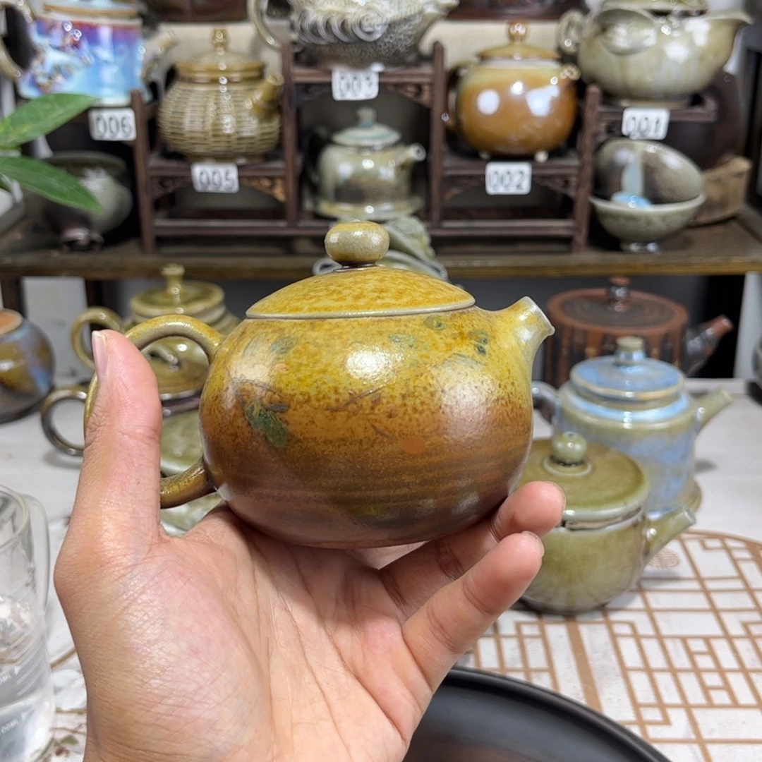 210cc白泥柴烧西施壶，古法传承裸坯柴烧