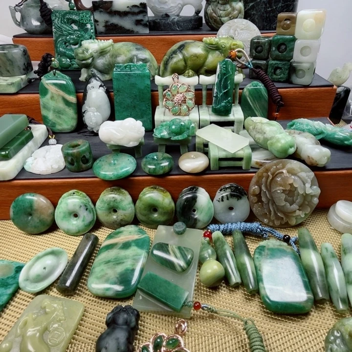 海***月独山玉未镶嵌珠宝半成品