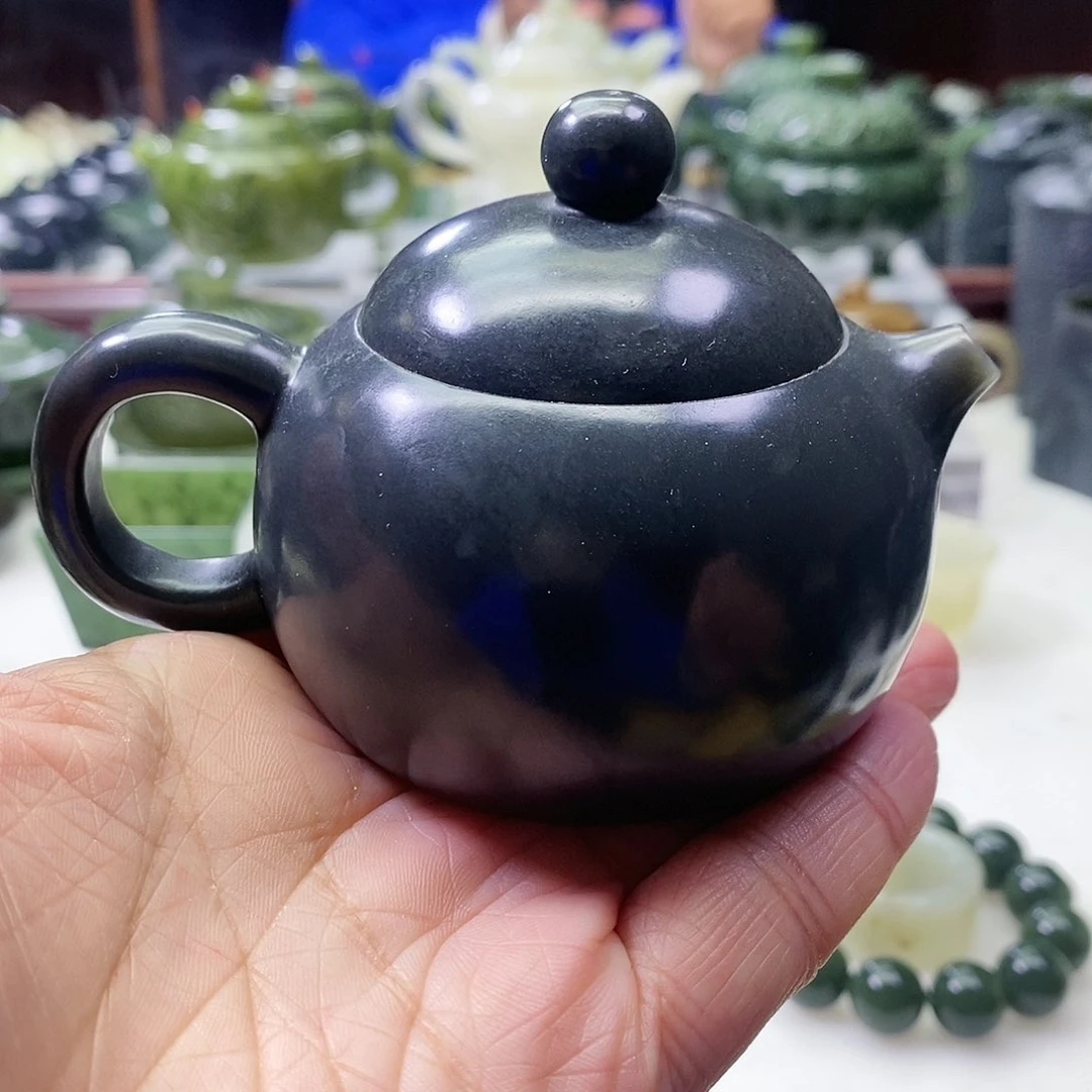 和田玉茶壶未镶嵌130ml