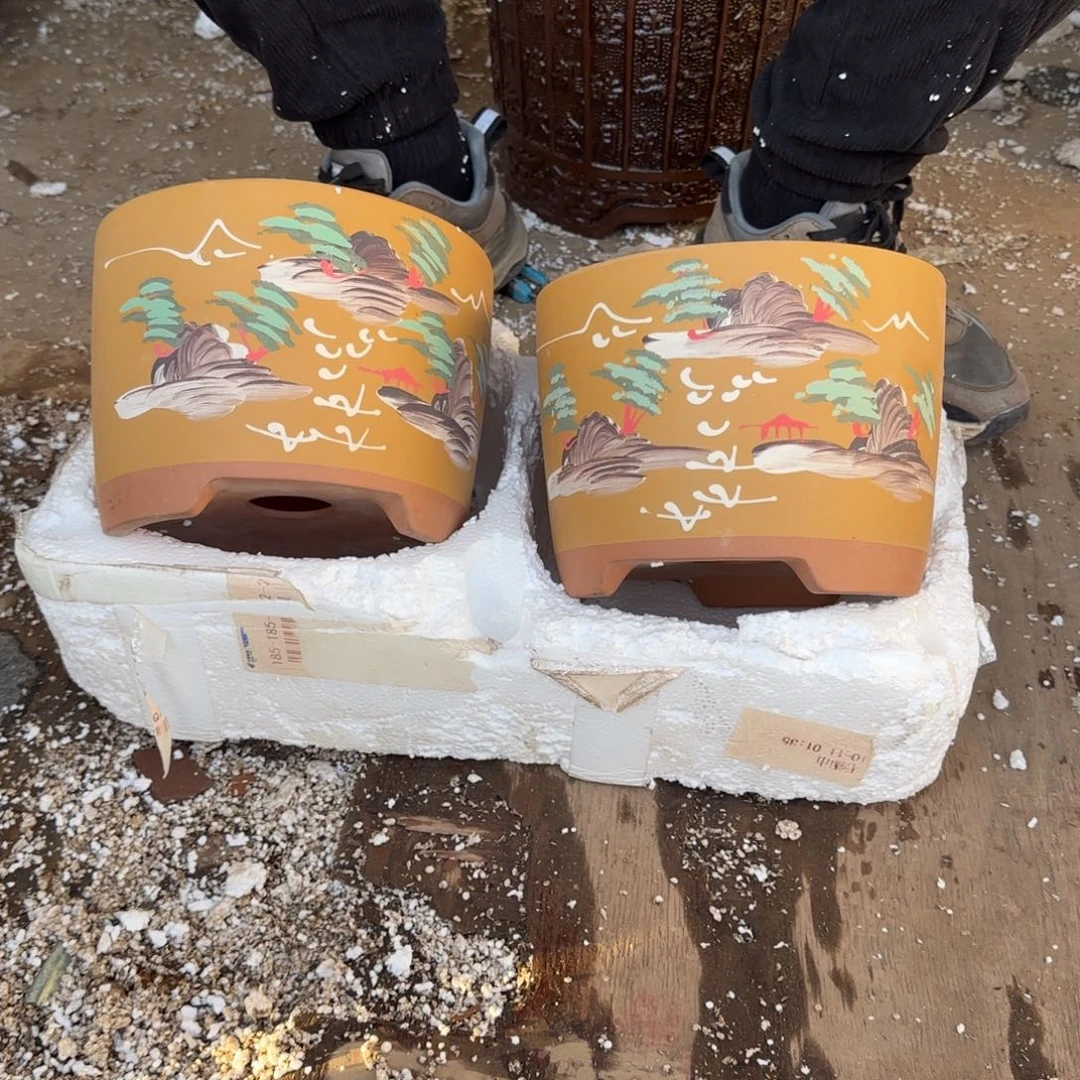 紫砂花盆口径17.13口径