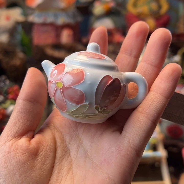 陶摆件小镇青花每日有新品