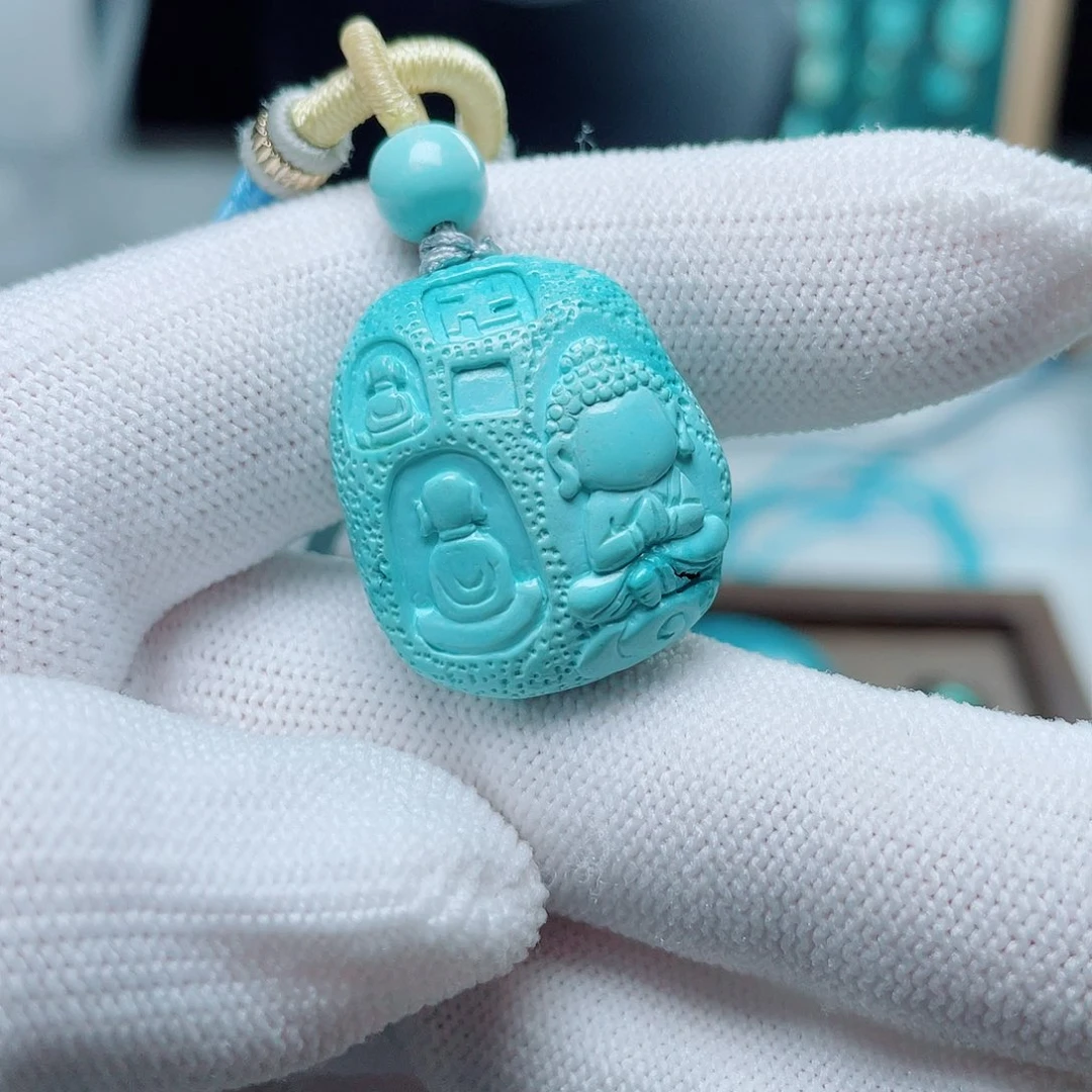 未镶嵌绿松石珠宝半成品