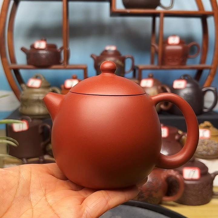 紫砂茶壶微瑕不带证书礼盒250cc