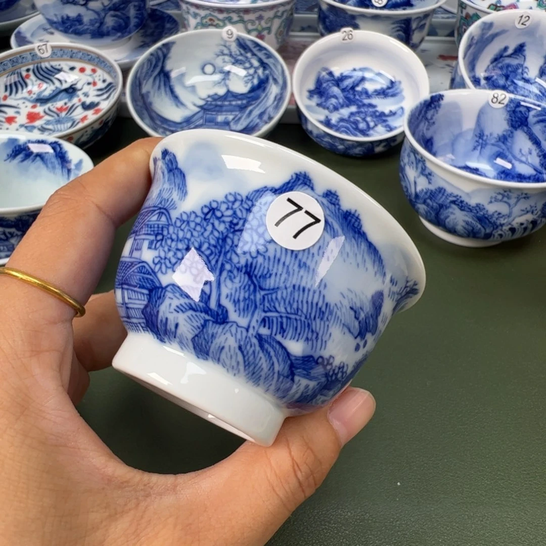 景德镇纯手工纯手绘茶具木木77