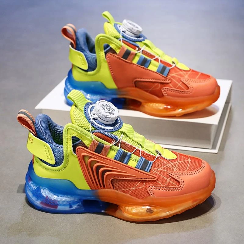 男女宝中大童春秋款透气运动鞋纽扣鞋休闲鞋L312