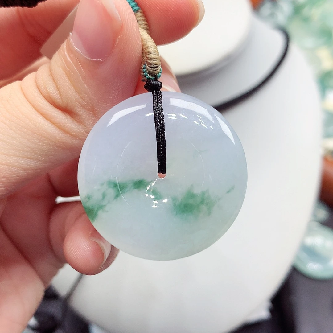 翡翠未镶嵌颈饰编号19，30.5/5.8