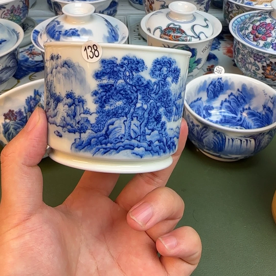 彦祖纯手工手绘茶具138