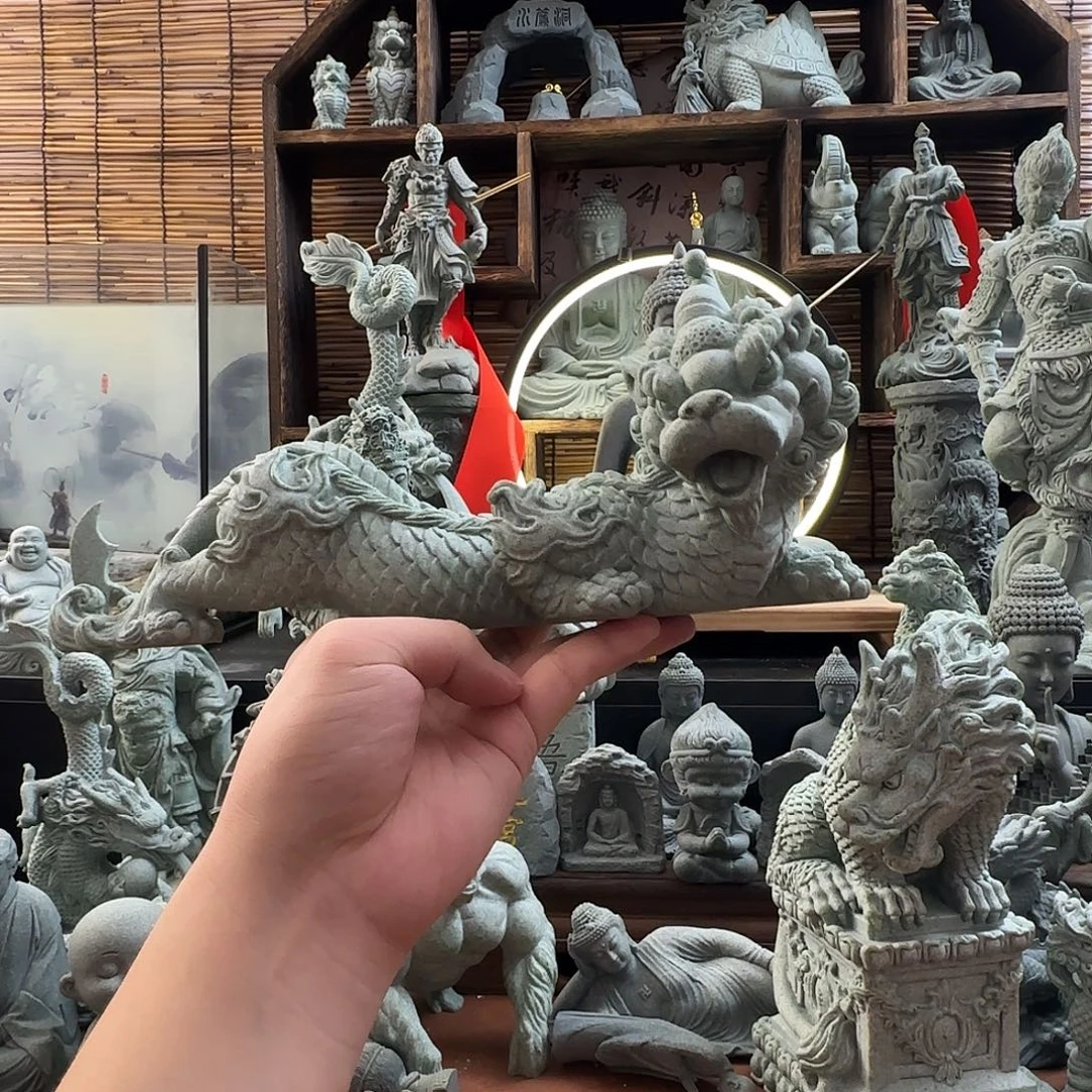 石材30公分貔貅趴下一只