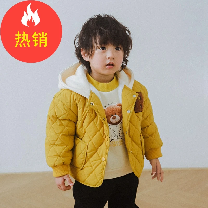 品牌男童棉衣秋冬装新款洋气儿童冬季加厚棉服外套XBW37646