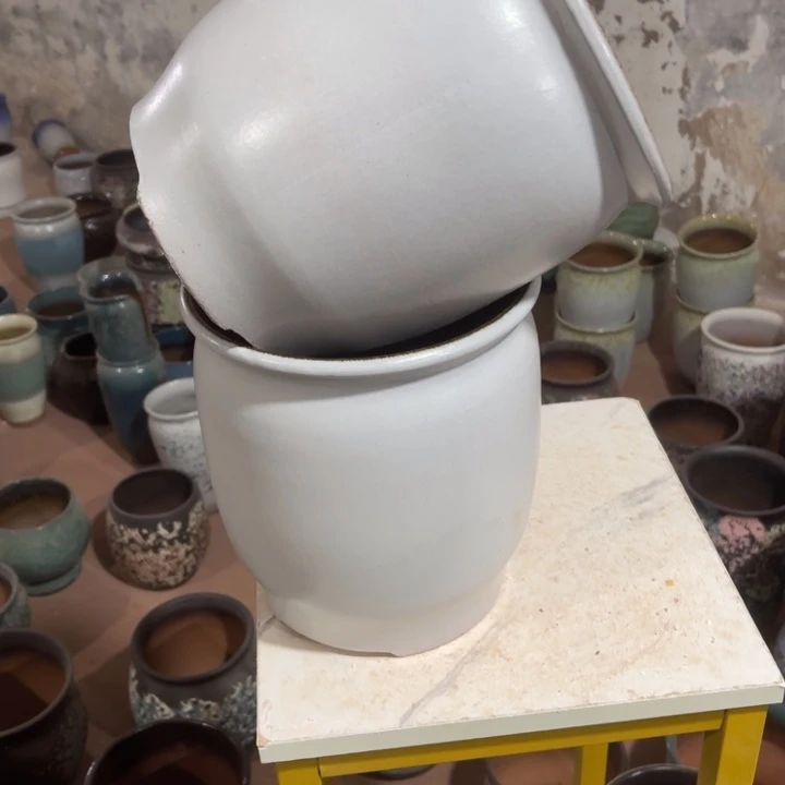 紫砂花盆口径20高度22两只正品