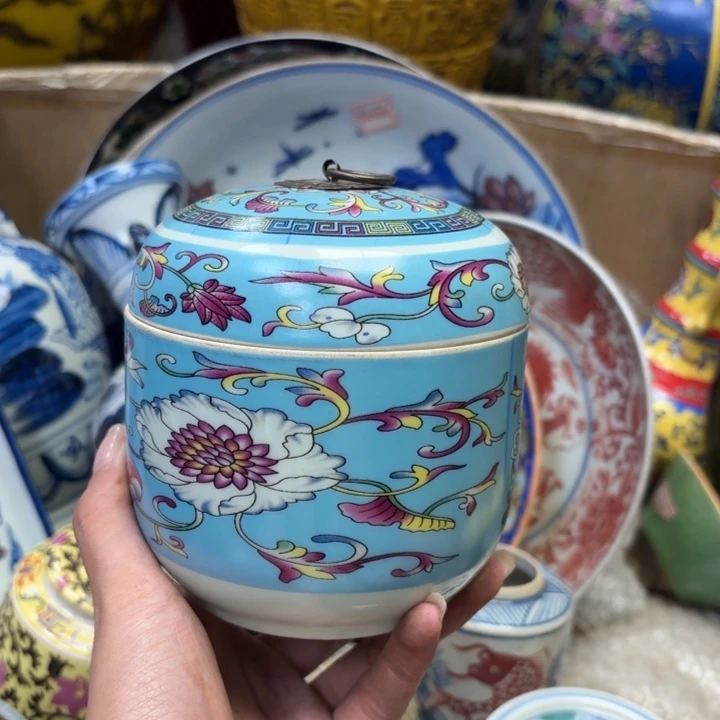 紫砂花瓶瓷器摆件 瓷器摆件