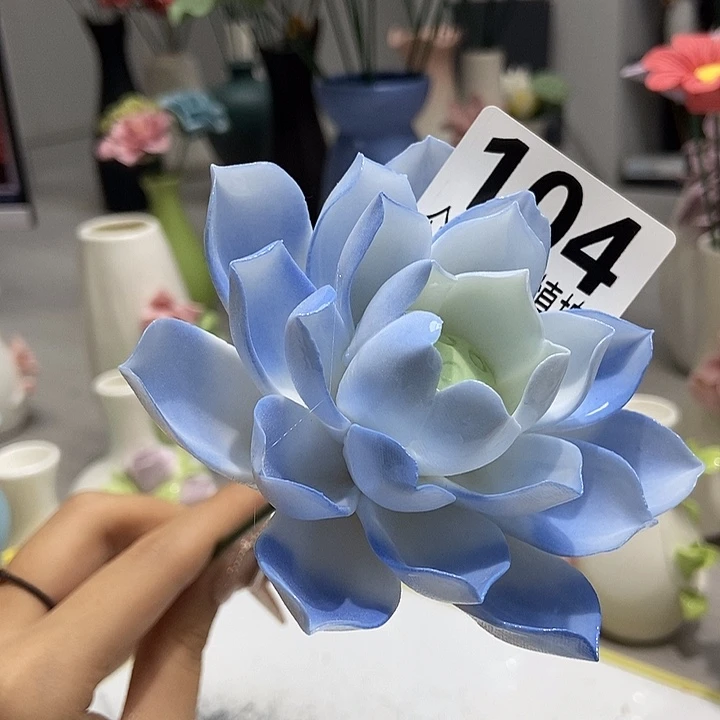 陶瓷纯手工捏花设计