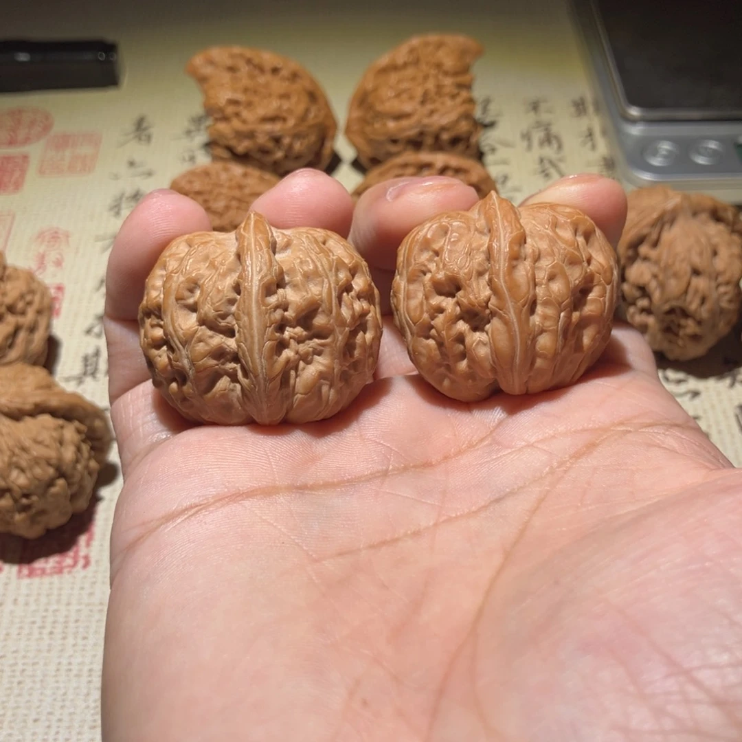 文玩核桃把件平谷元宝35尺全品