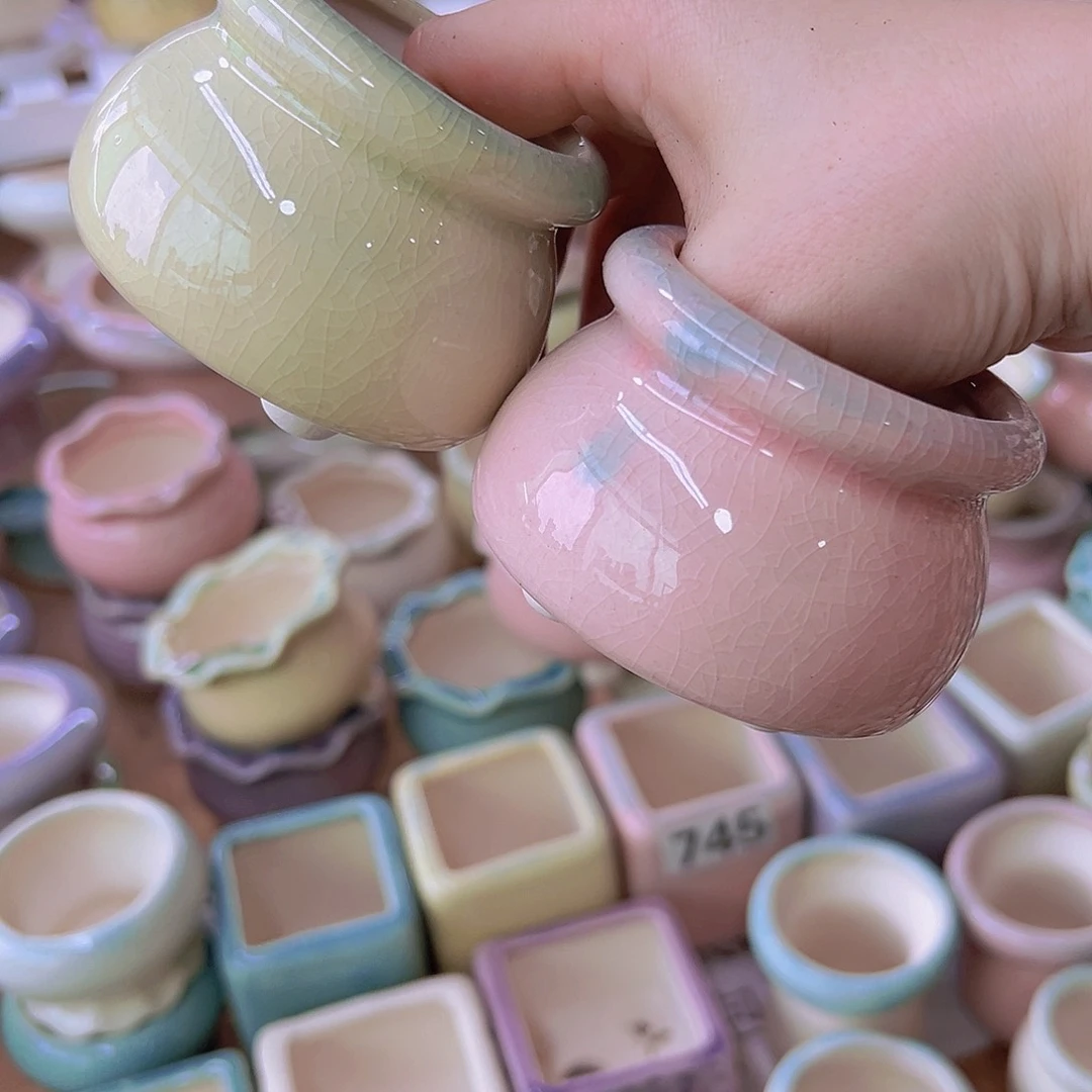 陶瓷花盆当场满12包邮