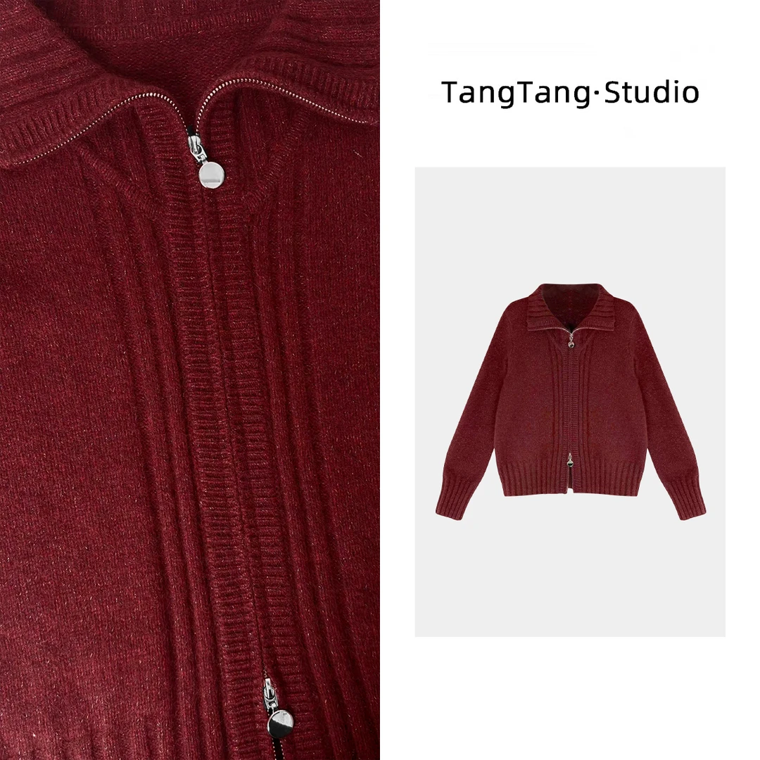 【TangTang·Studio】圣诞外套毛衣时尚气质显瘦女装毛衣-115933