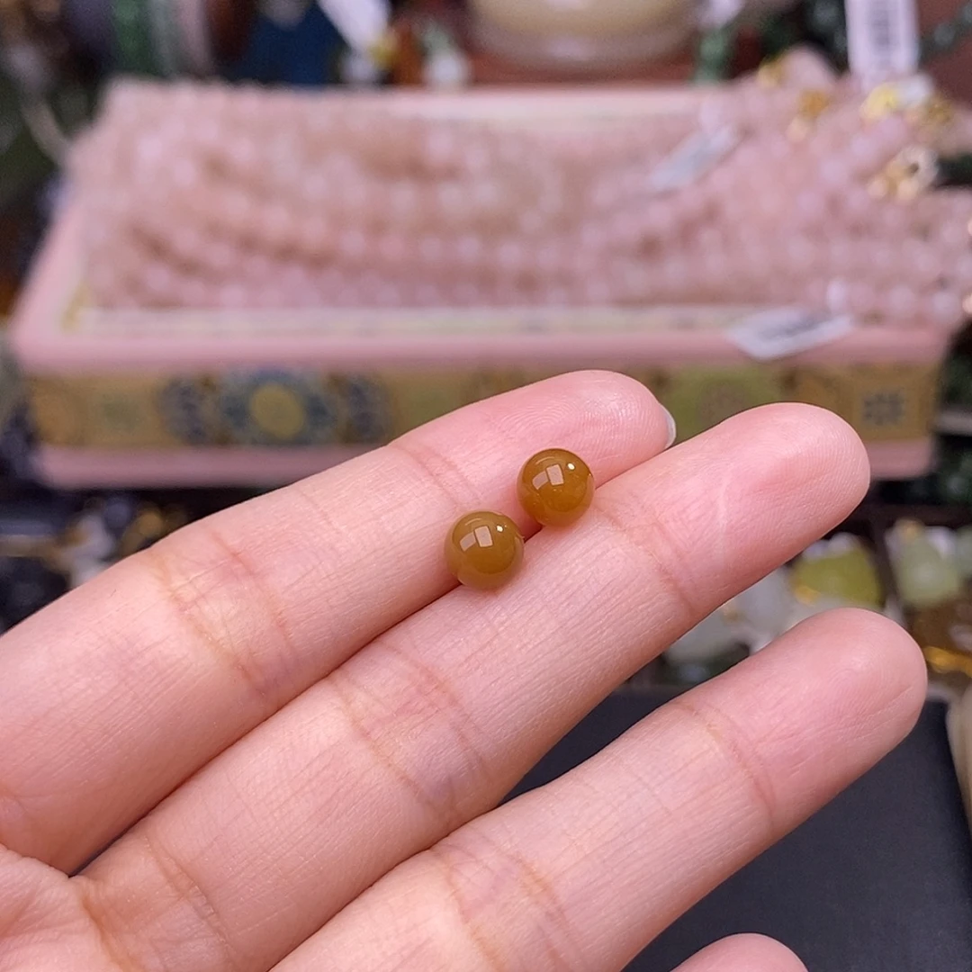 颈饰未镶嵌和田玉多样性发一 925.银糖料耳钉