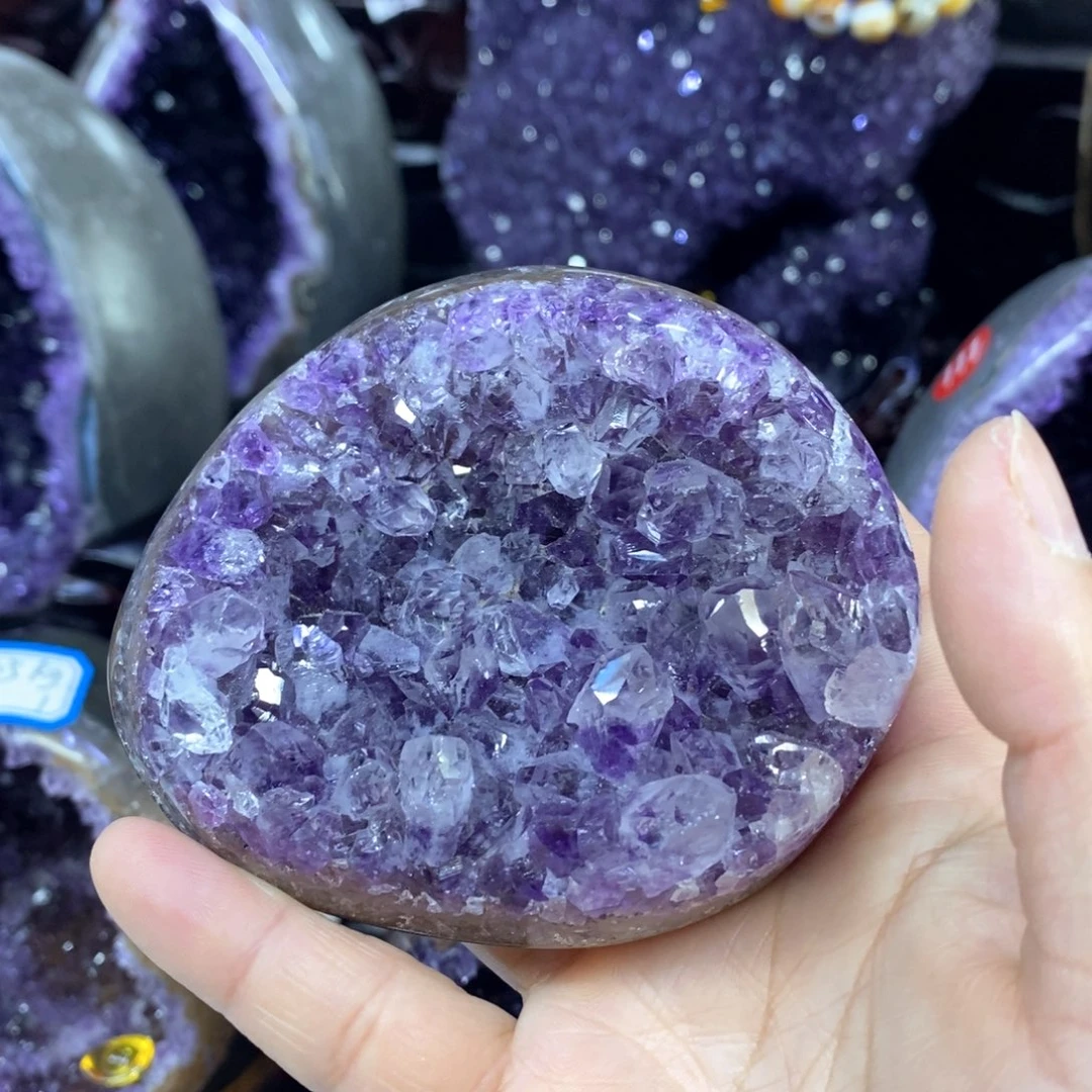 紫晶摆件未镶嵌莹