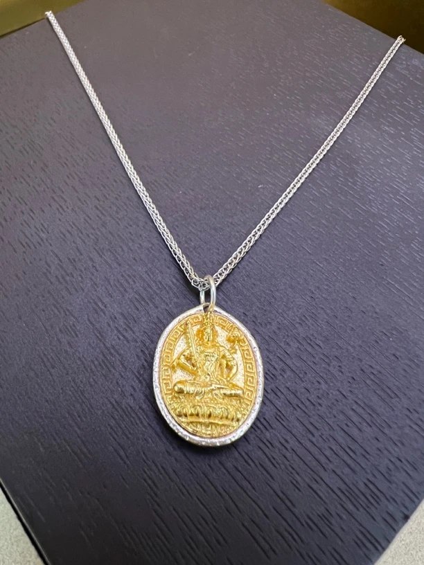 坠链均925银 足银925 八大守护神虚空复古套链(链长45cm)