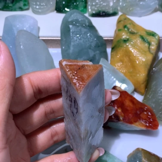 翡翠散珠翡翠边角料