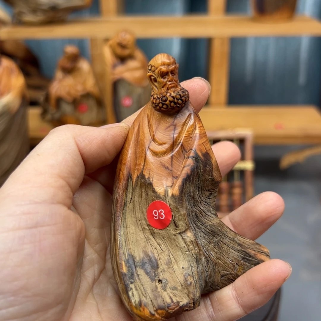 支***翘木崖柏木摆件手把件