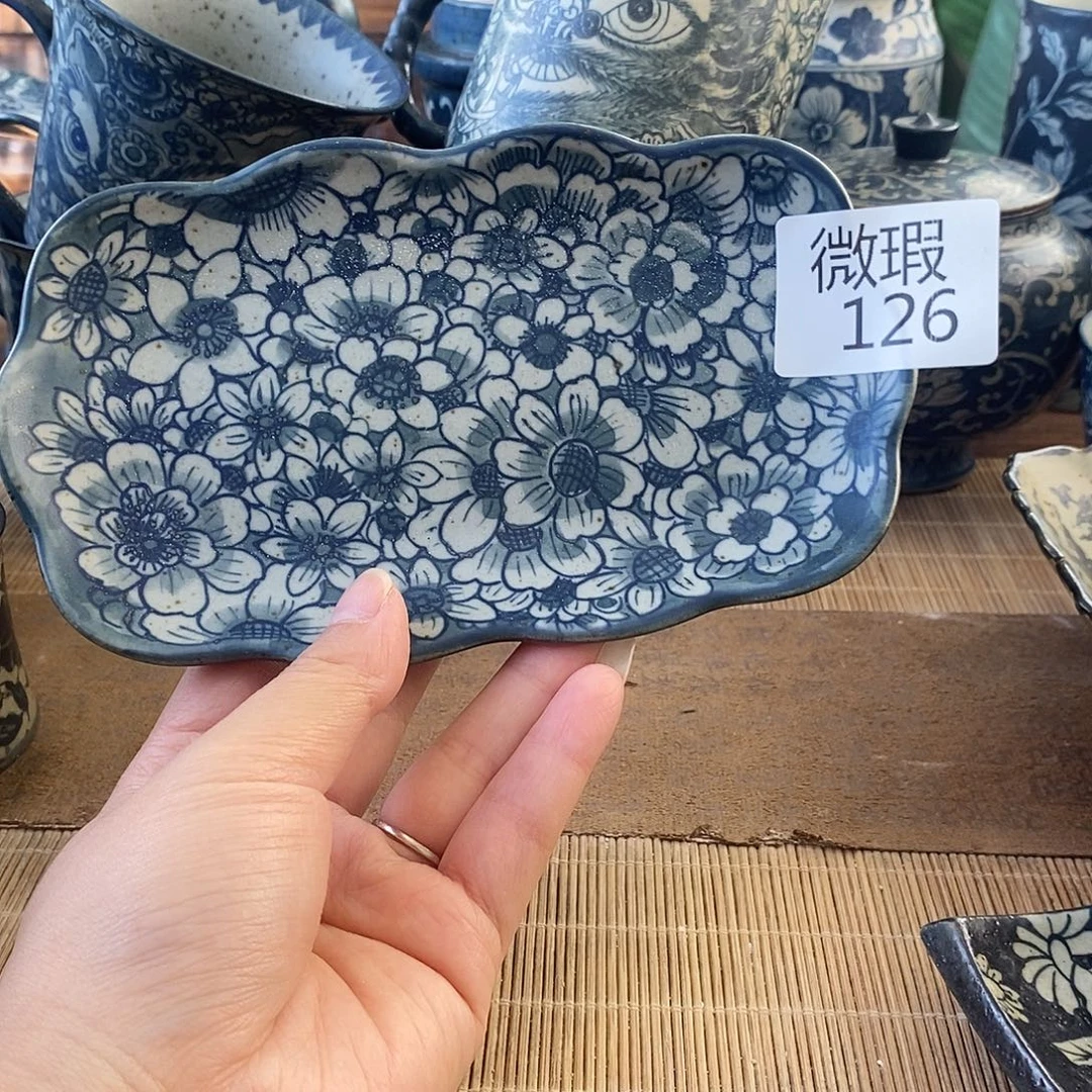 手工手绘青花高温陶瓷