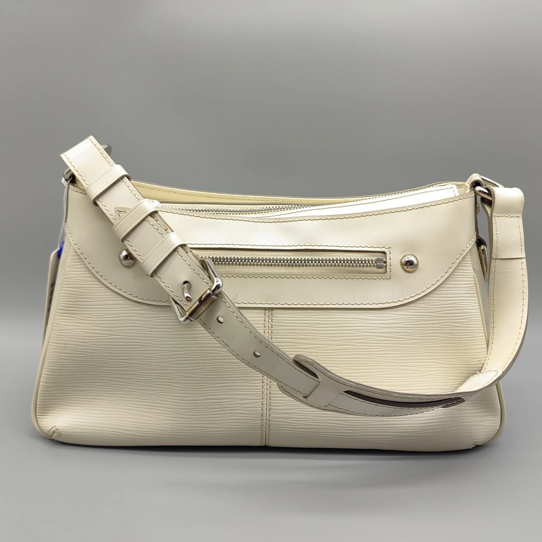95新 LouisVuitton/路易威登  白色水波纹腋下包 1662 3548