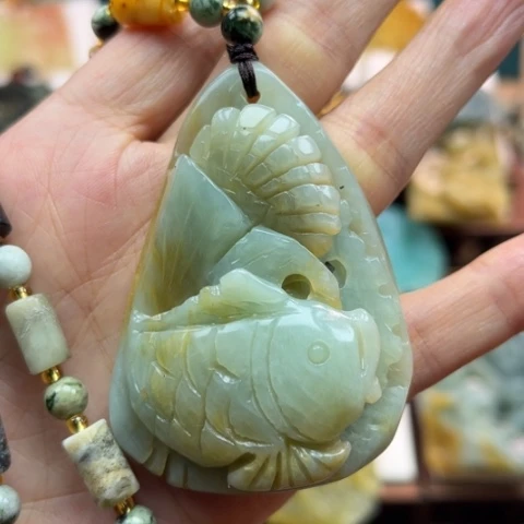 岫玉挂件未镶嵌挂件