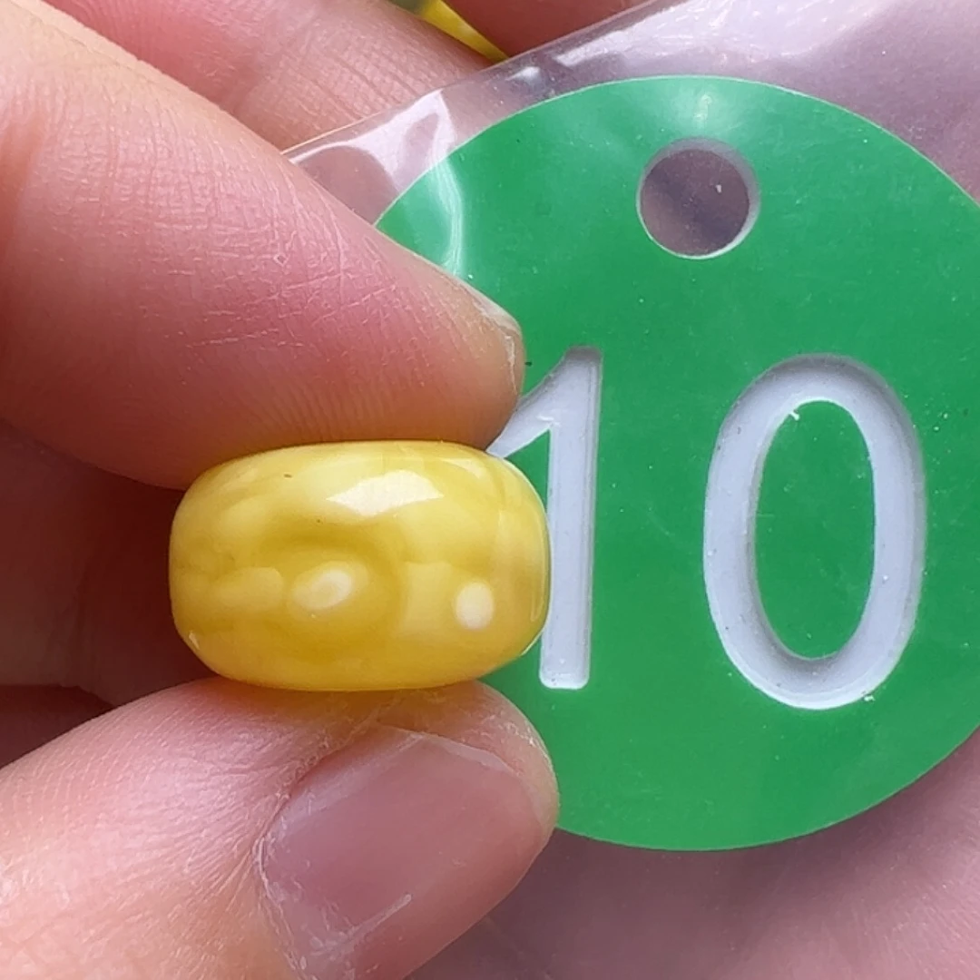 蜜蜡未镶嵌珠宝奇石14.4mm花粉