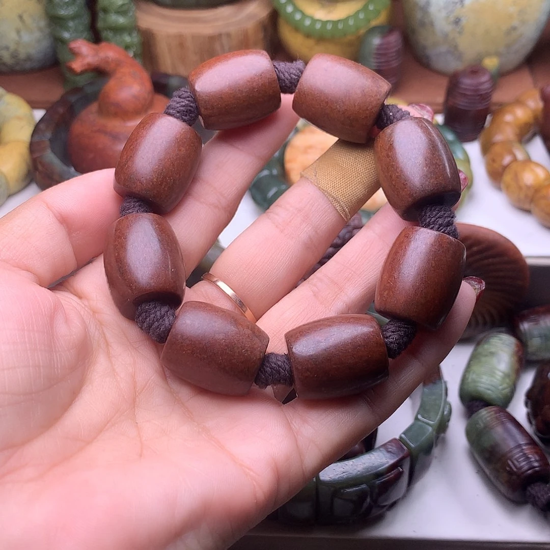 岫岩河磨玉（透闪石质玉）未镶嵌手链