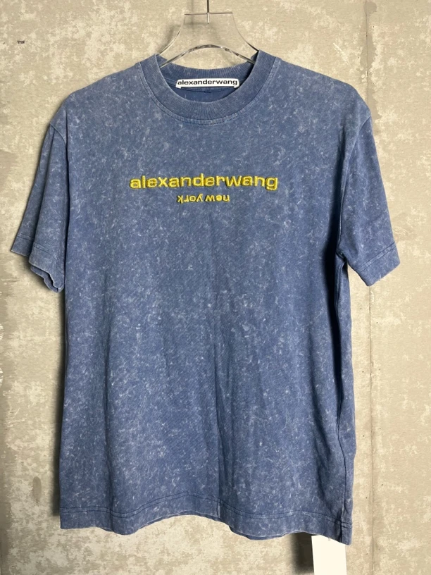未使用 maje XS*1/AlexanderWang大王 烫金刺绣Logo短袖/08231