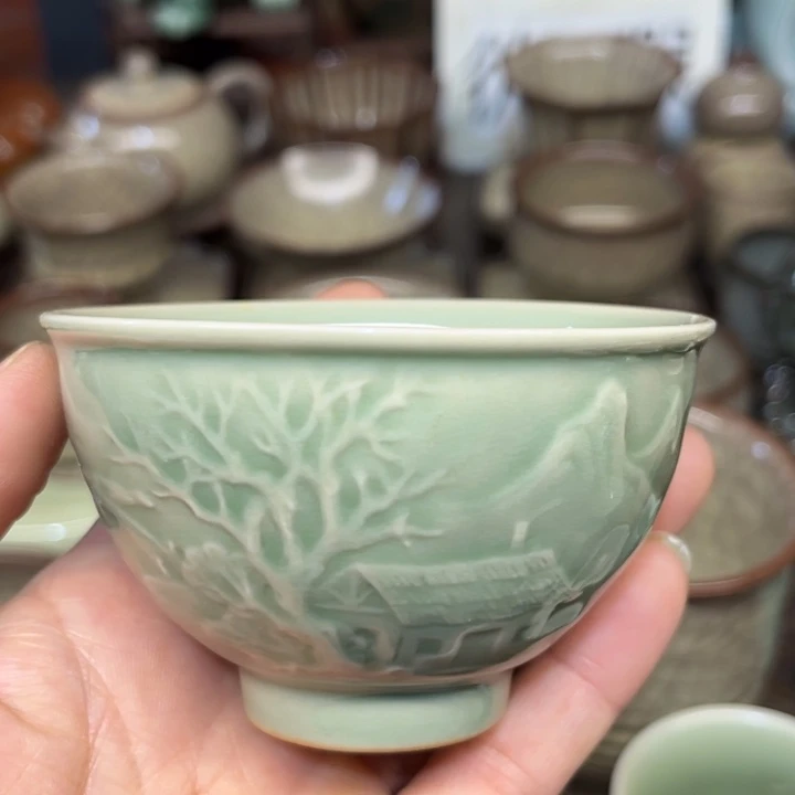 蒋加宝 传世哥窑 鼓杯