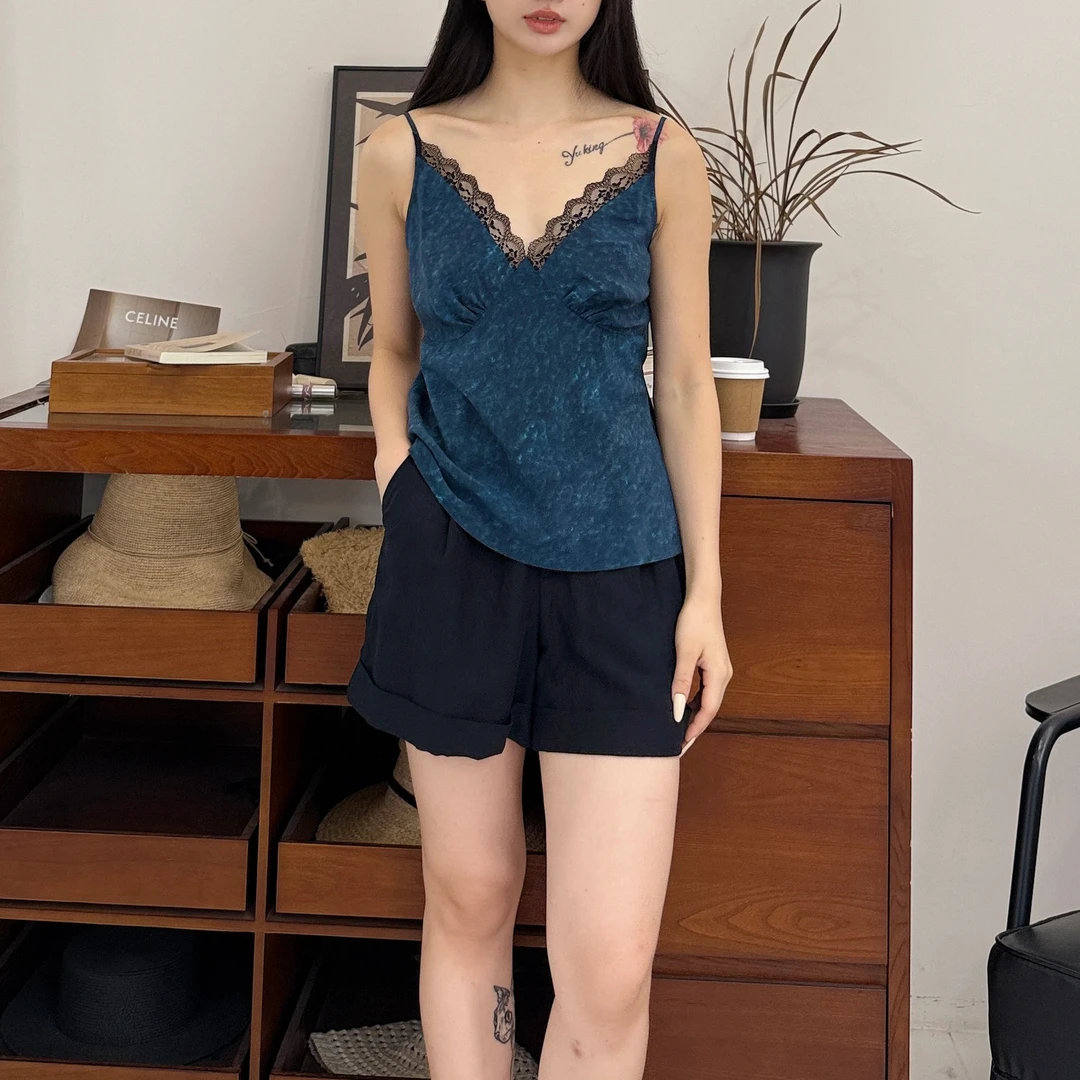 euri超福利丨100桑蚕丝丨45°斜裁丨真丝百搭吊带背心-MY5900