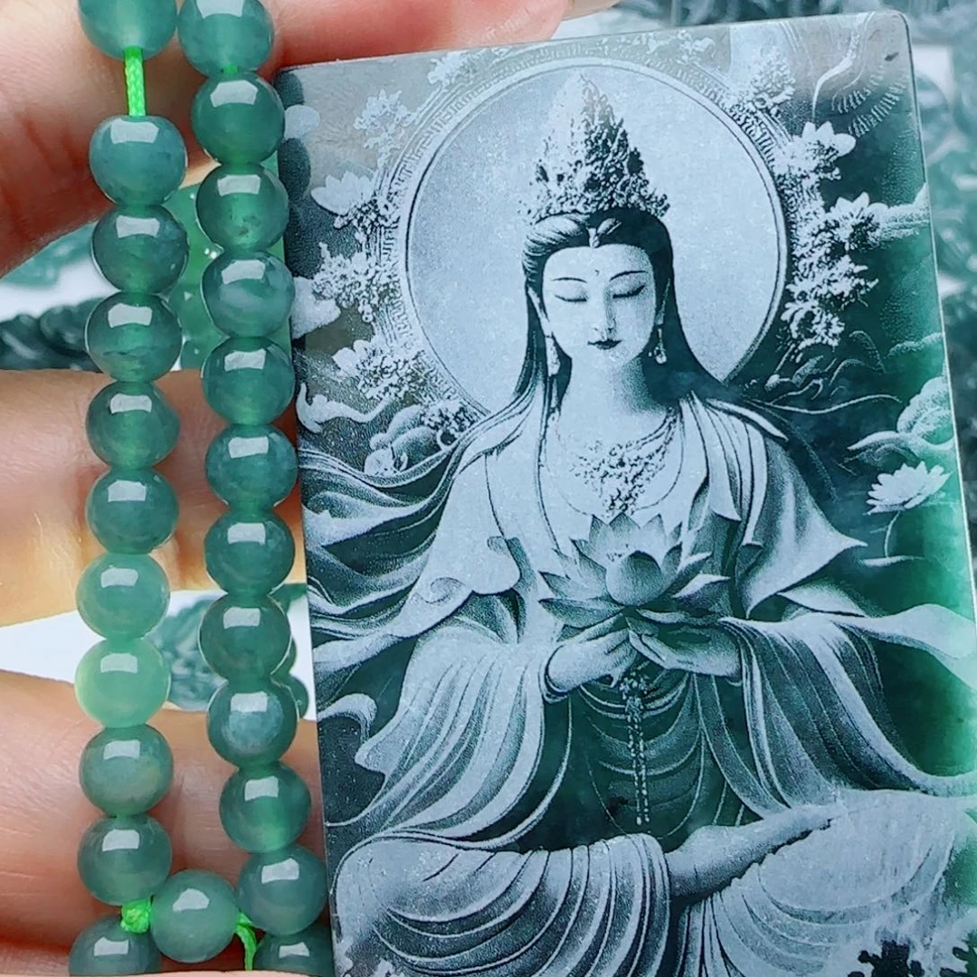 颈饰未镶嵌翡翠多样性发货天然的A货翡翠