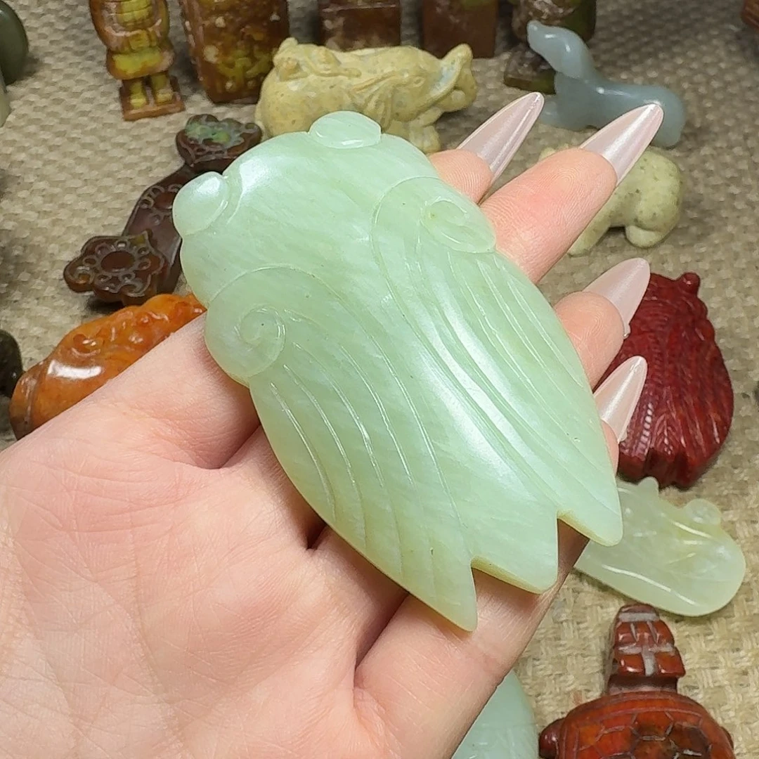 白玉菩提吊坠挂件