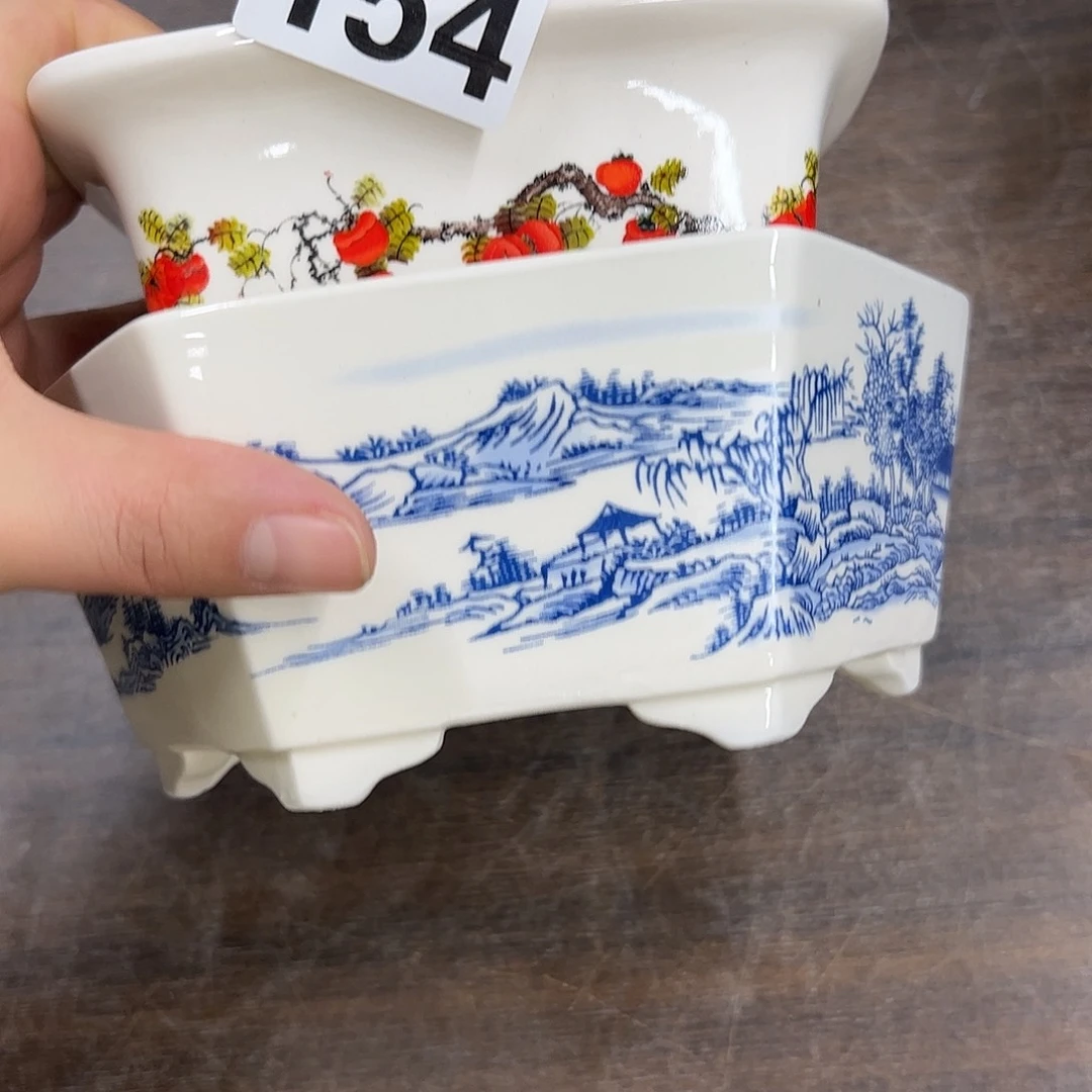 紫砂花盆谟****X154号瑕疵2个