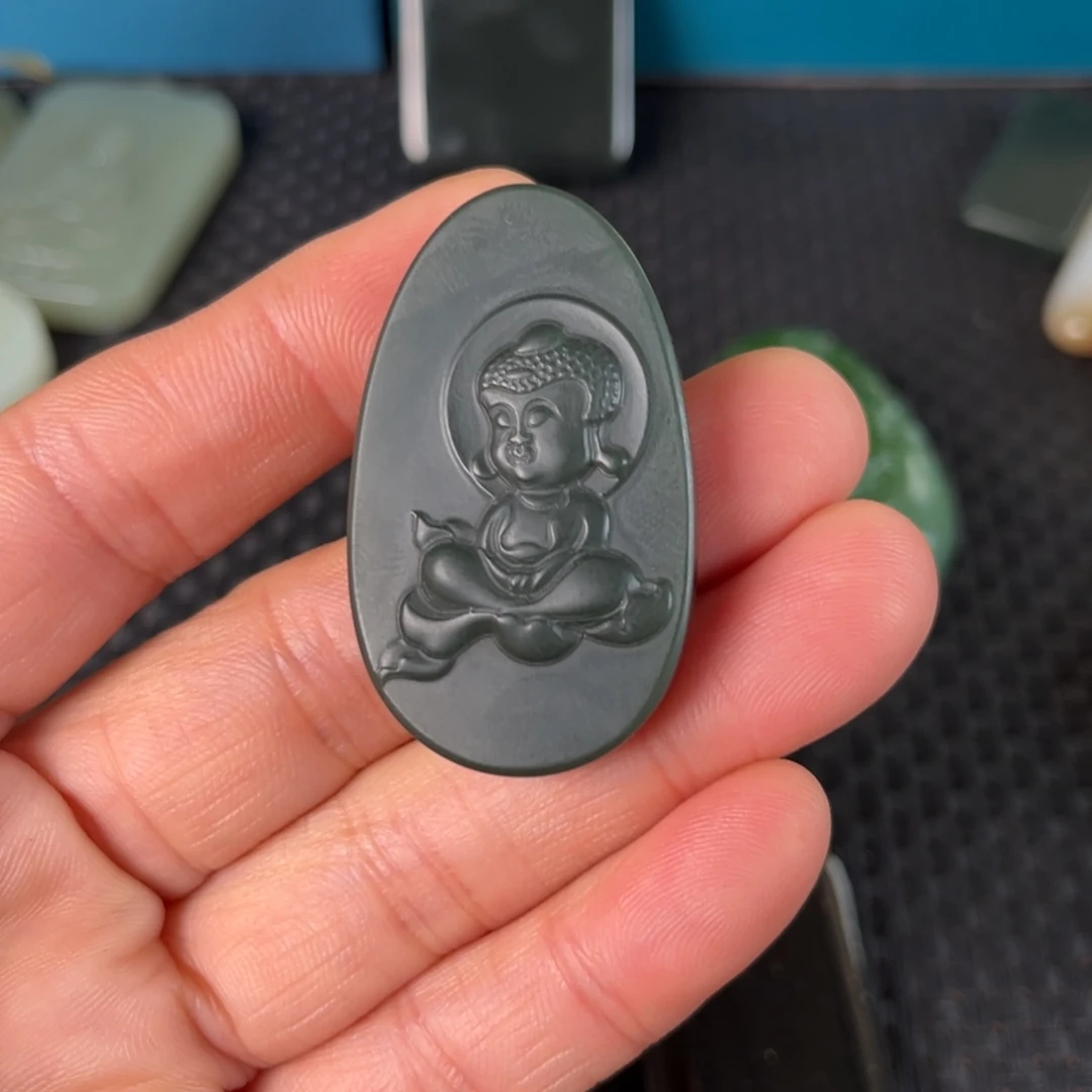 和田玉（碧玉）挂件未镶嵌