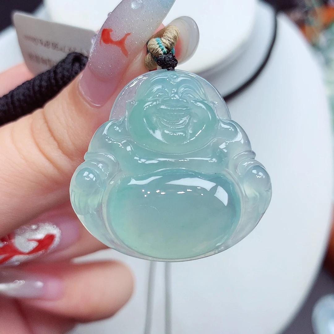 翡翠未镶嵌颈饰翡翠40，29.7/30.8/6