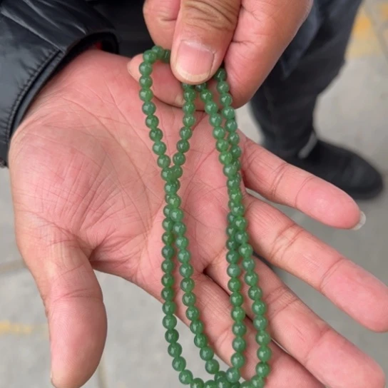 和田玉颈饰未镶嵌卡6的108