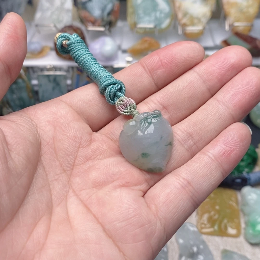 翡翠未镶嵌颈饰缅甸翡翠玉A货挂件