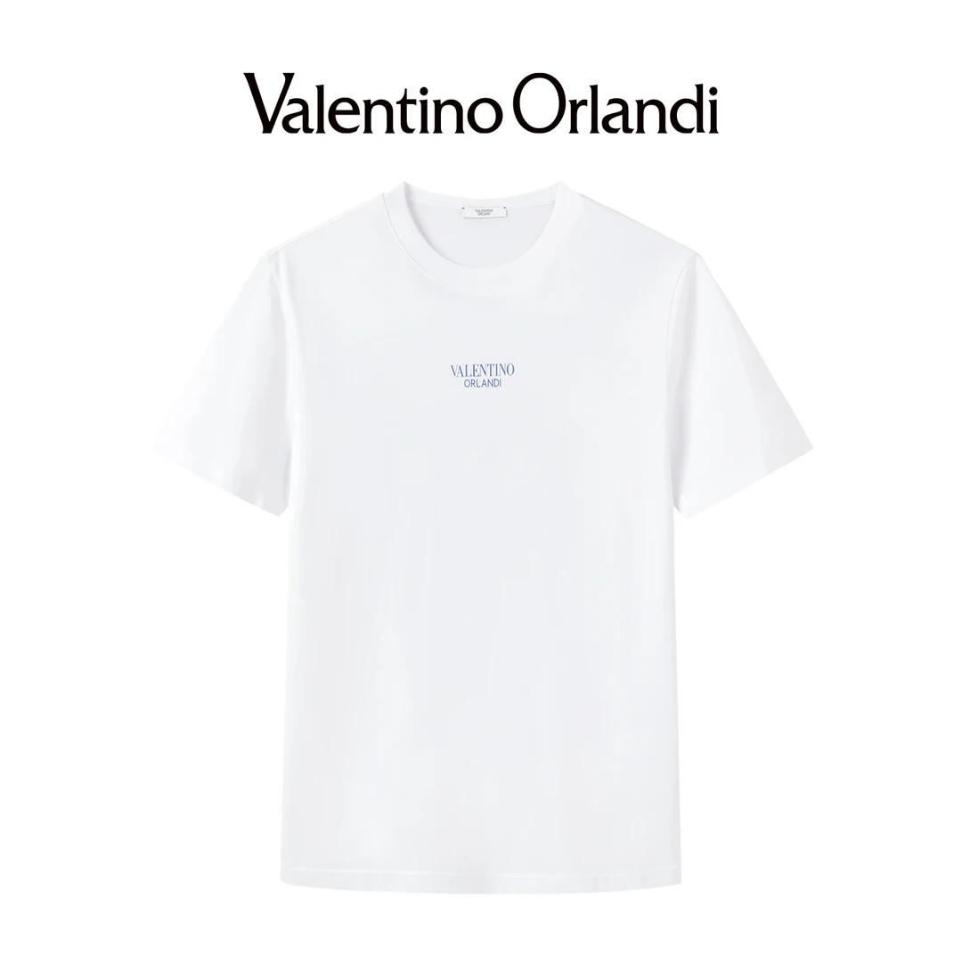 Valentino orlandi男士时尚休闲夏季印花圆领T恤