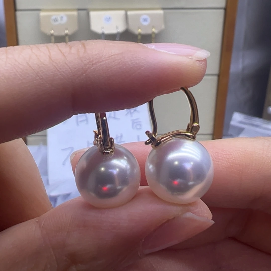 耳饰淡水珍珠银S925镶嵌
