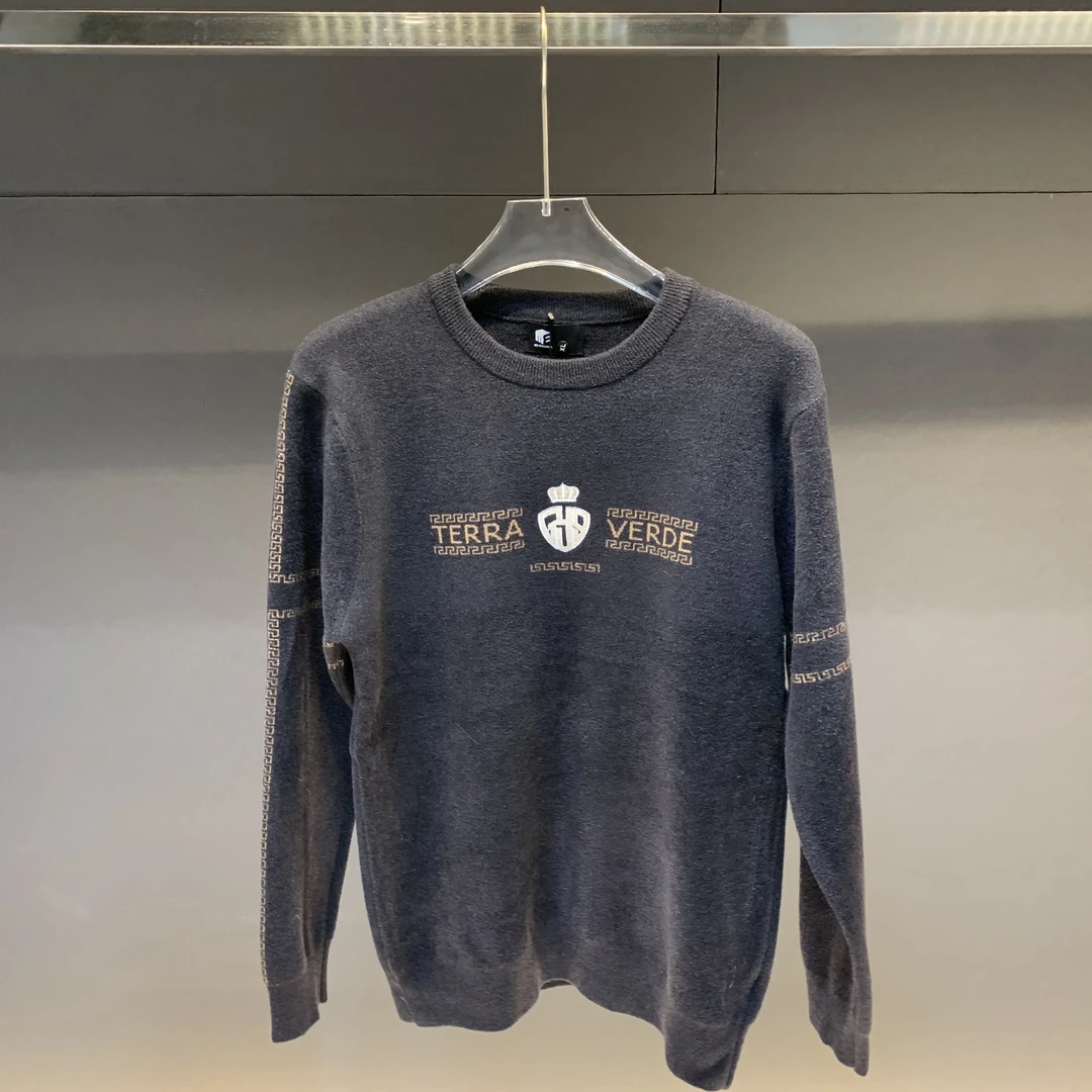 2025气质秋冬慵懒风针织衫圆领百搭潮流毛衣宽松休闲长袖