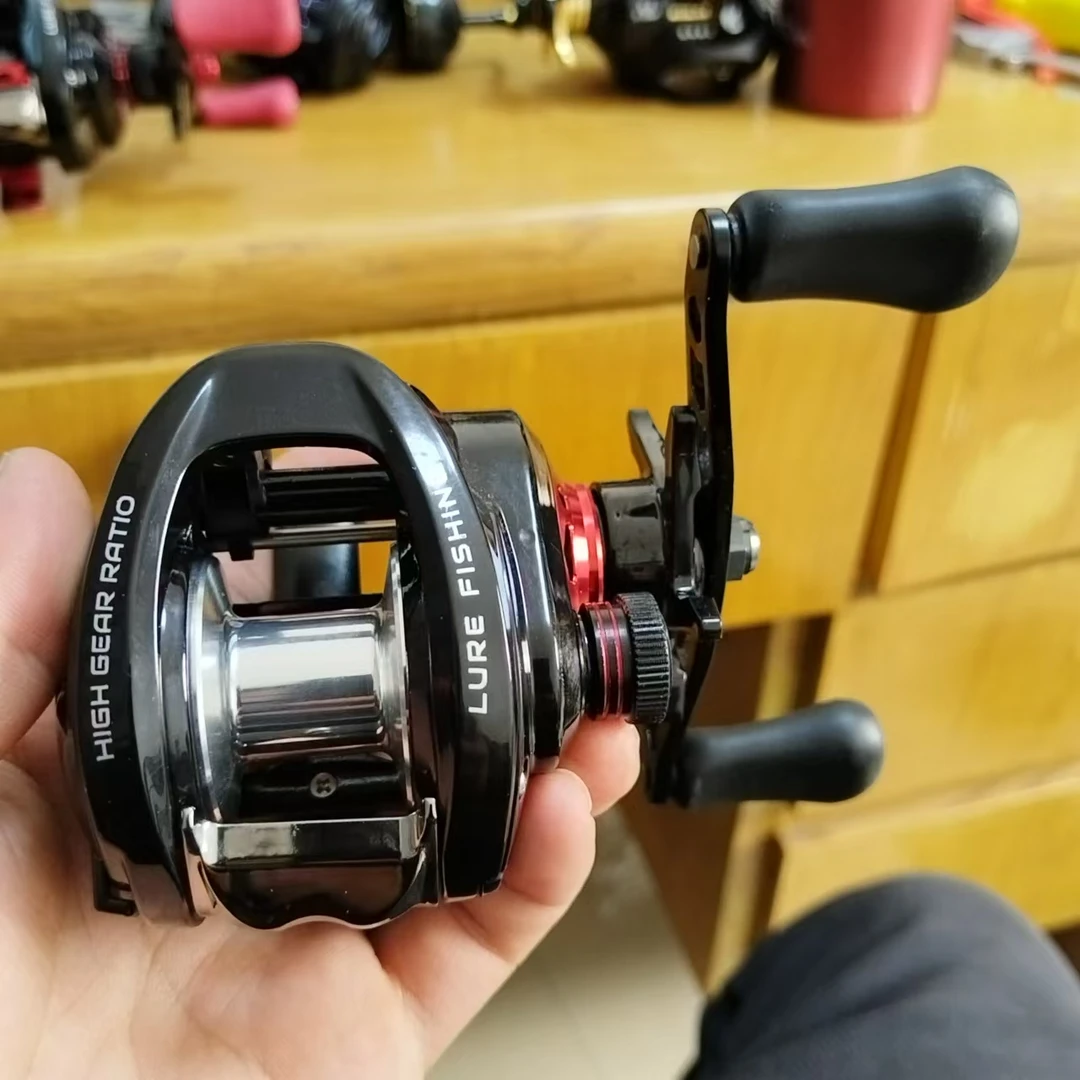 微瑕断码清仓水滴轮泛用远投黑色握丸打黑海钓水滴轮