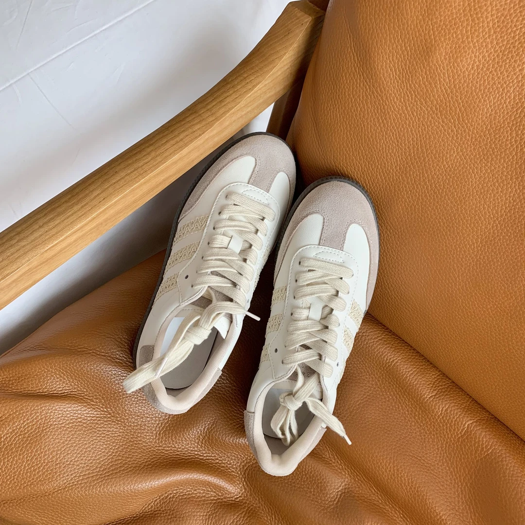 【小曼专场】~复古ins百搭夏季透气运动德训鞋E4103037