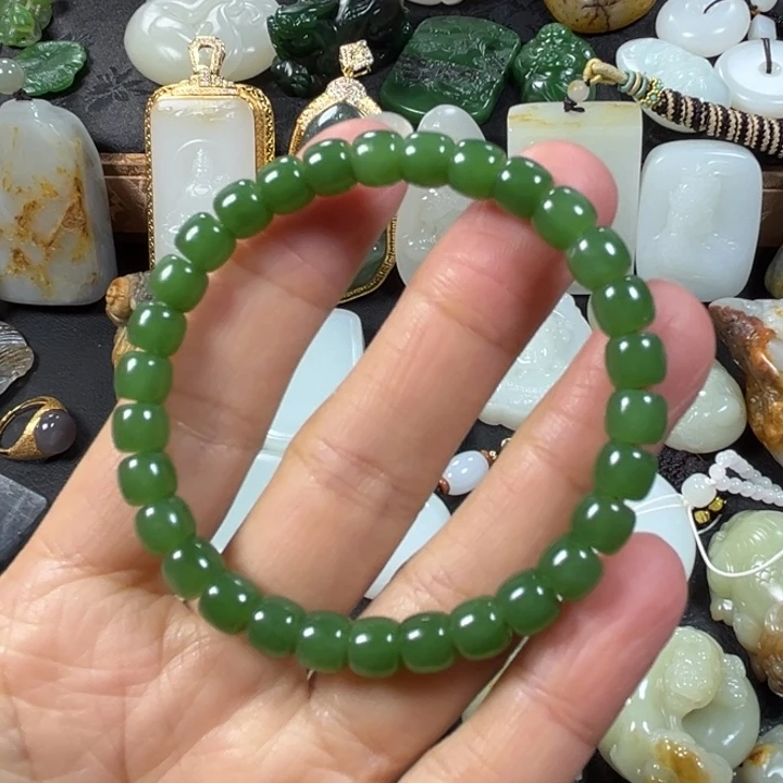 和田玉（碧玉）未镶嵌手串