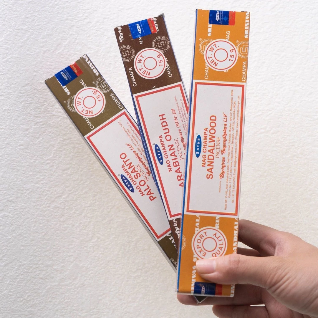 Nag champa赛巴巴印度香藏香黄花香檀香进口香薰熏香线香安神天然