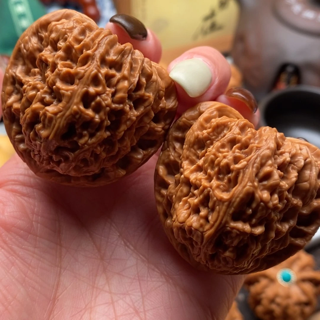 把件文玩核桃44尺寸三角江